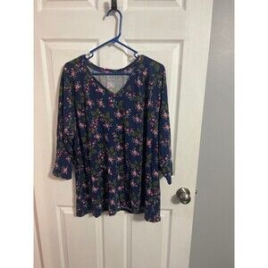 City Streets 3/4 Sleeve Shirt Size 2X